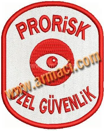Özel güvenlik arması Nakış