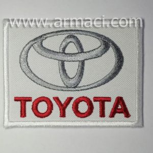 toyota logo nakış arma patch işleme brove yama peç etiket